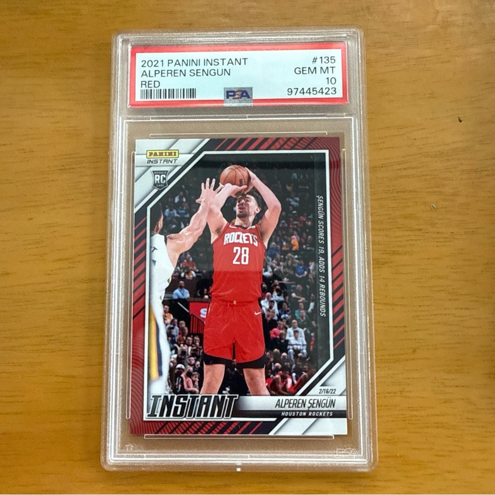 2021 Panini Instant Alperen Sengun PSA 10 Rookie Card /99
